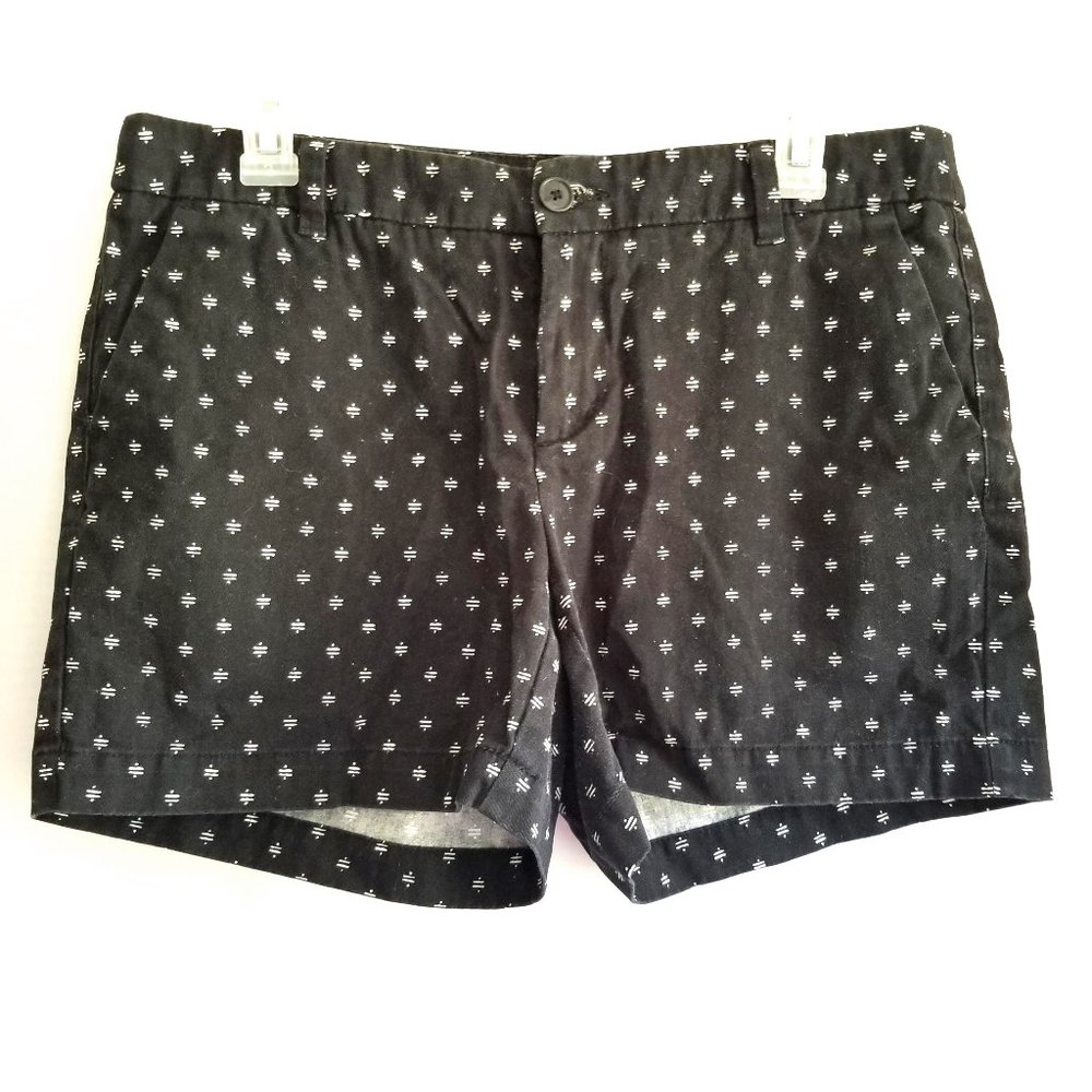 Merona Black & White Print Chino Shorts